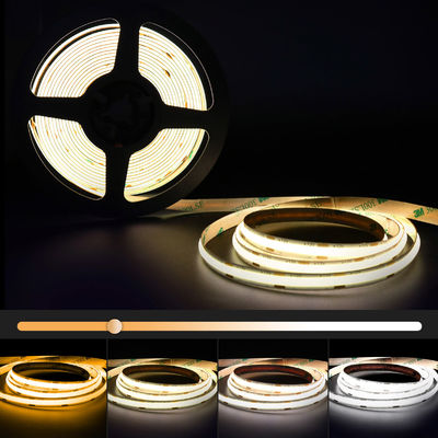 ไฟ LED เทป CCT สีขาวขนาด 3.3 ฟุต 20 วัตต์หรี่แสงได้ 2700K-6500K 24V